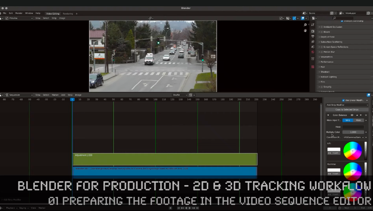 Blender 3.0 for Production – 2D & 3D Tracking Workflow